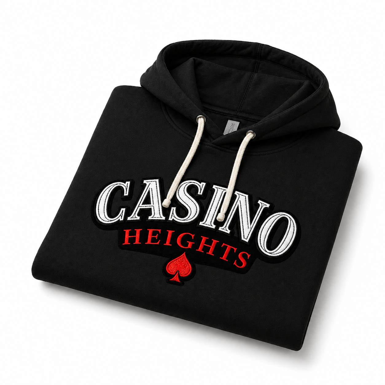 Casino Heights Classic Logo Hoodie – Black