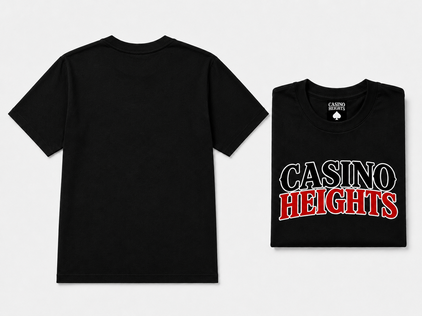 Casino Heights Signature Logo T-Shirt – Black