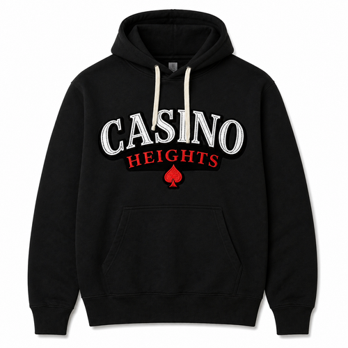 Casino Heights Classic Logo Hoodie – Black