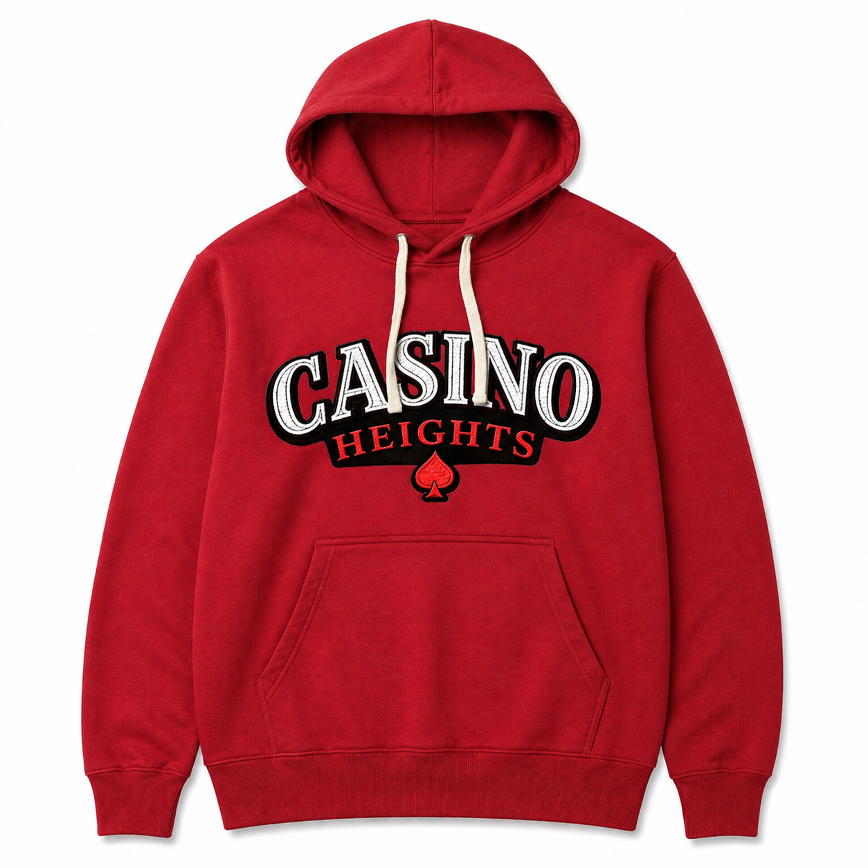 Casino Heights Classic Logo Hoodie – Red