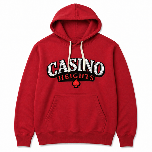 Casino Heights Classic Logo Hoodie – Red