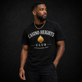 Casino Heights Club Gold Spade Graphic T-Shirt – Black