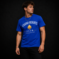 Casino Heights Club Royal Blue Gold Spade Graphic Tee