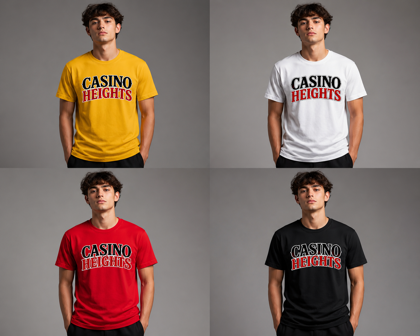 Casino Heights Signature Logo T-Shirt – Black