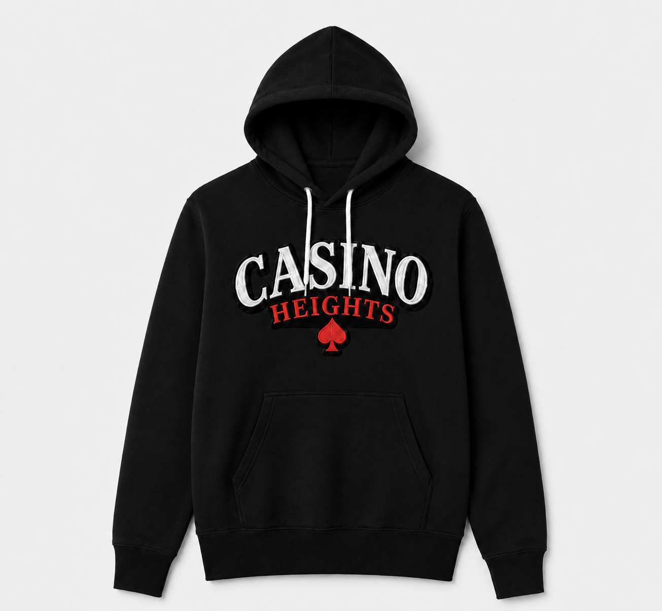 Casino Heights Classic Logo Hoodie – Black