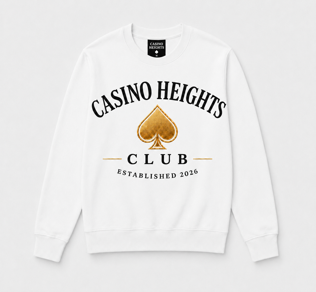 White Casino Heights Club Crewneck Sweatshirt