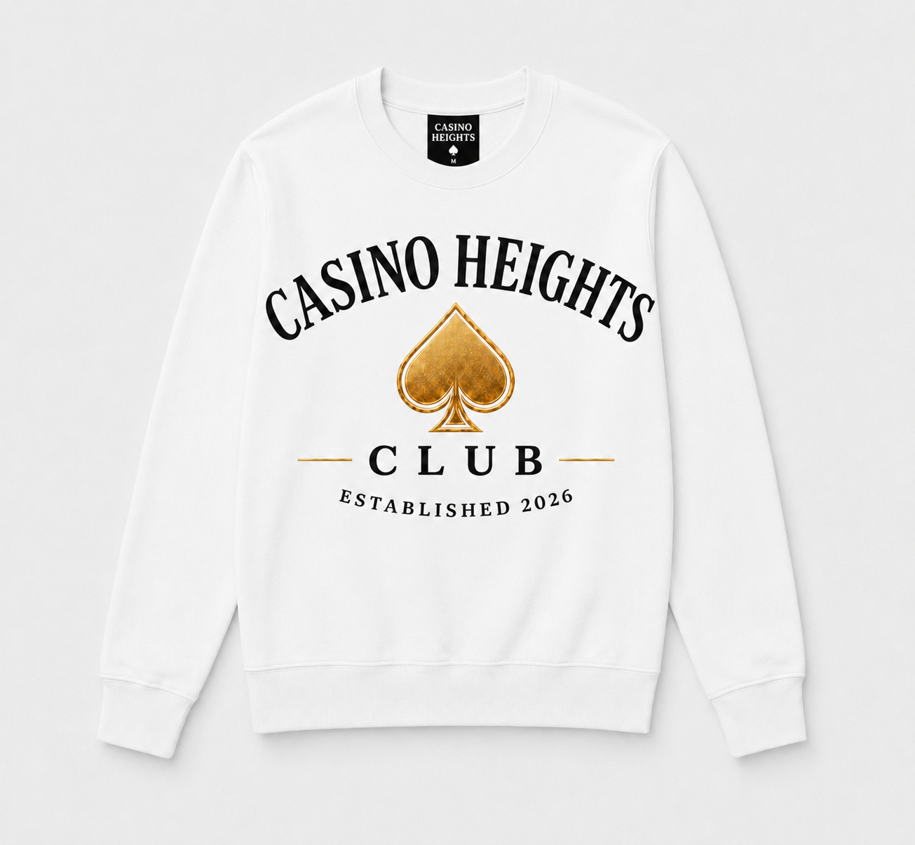 White Casino Heights Club Crewneck Sweatshirt