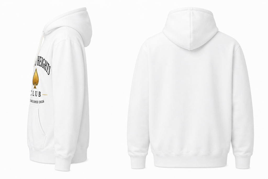 White Casino Heights Club Hoodie