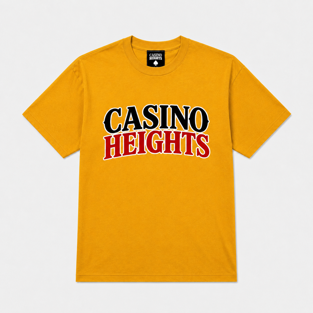 Casino Heights Signature Logo T-Shirt – Gold